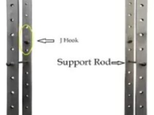 GYMCREW Squat Rack 4X2 (Capacity 400 Kg)